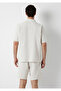 Short Sleeve Ecru Muslin Shirt Regular Fit / Normal Cut 0211532-70134 - 6