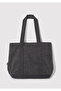 Cat Embroidered Anthracite Denim Bag 1913284-22864 - 4