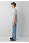 Pocket Detailed Gray Basic T-Shirt Loose Fit / Relaxed Fit 066248-70075 - 4