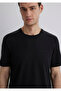 Black Black T-Shirt Regular Fit 0612689-900 - 6