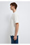 Crew Neck White Basic T-Shirt Loose Fit / Loose Relaxed Fit0611824-70057 - 5
