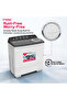 14kg Semi Automatic Washing Machine| Air Turbo | Energy Efficient | White & Black - WM4214 - 6