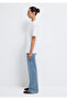 Logo Printed White T-Shirt Loose Fit 1611309-620 - 5