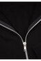 Logo Printed Hooded Zippered Black Sweatshirt 1S10178-900 - 8