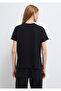 Logo Printed Black T-Shirt Regular Fit / Normal Cut 1601185-900 - 5