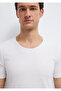 White T-Shirt with Collar Detail Fitted / Fitted Cut 064019 -620 - 6