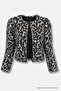 Silver Tweed Jacket with Tassel and Sequin Detailing - 4