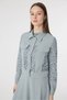 Lace Paneled Buttoned Belted Azalea Suit 1742 - 4