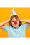 Red Color Elastic Sounding Clown Nose - 5