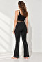 Women's Black Shaping Comfort High Waist Flared Leggings - 6