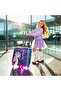 Milk&Moo Kids Suitcase with 360° Light-Up Wheels–8kg Capacity Travel Luggage with 3D Design - 3