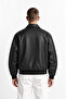 Oversize Premium Erkek Deri Ceket - 4