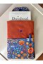Embroidery Floral Patterned Book Cover Stylish and Book Protective Cover Multi-Purpose with Pockets 19X25 cm - 4