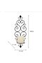 2-Piece Iron Wall Candle Sconce Holder,Foldable Candlestick,Vintage Home Decor,Black - 7