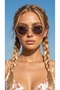 1431 C-3 Gold 52 Pompeii Polarized Sunglasses - 2