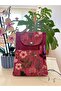 Powder Garden Dark Patterned Book Cover Stylish and Protective Book Cover with Pockets Multi-Purpose Bag 19X25 cm - 2