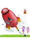 360° Rotating Sprinkler Rocket Launcher Water Toy, EVA Foam for Kids 3+ Red - 6