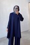 Mira Mercerized Suit - Navy Blue - 3