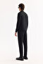 Men's Black Turtleneck Wool Blend Textured Knitwear Regular Fit Sweater A52Y5023 - 6