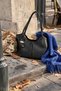 Melany Model Charm Detailed Hand and Shoulder Bag - Black - 2