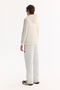 Men's Ecru Hooded Soft Touch Fleece Regular Fit Sweatshirt A52Y1268 - 6