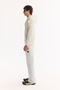 Men's Ecru Hooded Soft Touch Fleece Regular Fit Sweatshirt A52Y1268 - 5