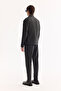 Men's Anthracite Classic Collar Easy-Iron Striped Comfort Fit Shirt Jacket A52Y2018 - 4