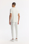 Men's Ecru Crew Neck Printed Soft Touch Regular Fit T-Shirt A51Y1138 - 4