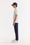 Men's Ecru Apaj Collar Easy Ü Tulle Enen Elastane Regular Fit T-Shirt A61Y1156 - 3