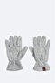 Men's Gray Fleece Basic Neck Collar Beanie and Gloves Set B 009250 - 4