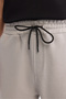 Men's Stone Waist Elastic Lace-Up 3 Thread Raster Regular Fit Sweatpants B003403 - 4