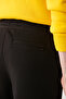 Men's Black Lace-Up Waist Elastic 3 Thread Raised Sweatpants E 003402 - 5