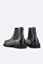 Men's Anthracite 100% Leather Flexible Sole Chelsea Boots A52Y8001 - 5