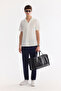 Men's White Apaj Collar Easy-Iron Short Sleeve Regular Fit Shirt A61Y2027 - 7