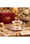 Shiny gold tea cup and saucer set - 3