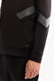 Men's Black Crew Neck Cotton Bi-Stretch Printed Regular Fit Sweatshirt A52Y1296 - 3