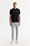 Men's Black Crew Neck Reflective Bi-Stretch Interlock Regular Fit T-Shirt A51Y1037 - 6