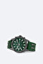 Men's Green Gift Boxed Silicone Cord Wristwatch B009042 - 2
