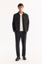 Men's Anthracite Classic Collar Easy-Iron Comfort Fit Shirt Jacket A52Y2104 - 6