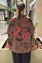 Firfr Detailed Lined Patterned Chiffon Tunic - 4