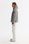 Men's Darkgray Hooded Water Repellent Windproof -20 ° C Durable Goose down Ski Jacket A42Y6123 - 2