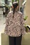 Firfr Detailed Lined Patterned Chiffon Tunic - 4