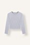 Striped Fitted Crew Neck Ribbed Long Sleeve T-Shirt H7855Ax26Au - 6