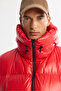 Men's Red Hooded 100% Goose down Water Repellent Windproof -20 Degree Resistant Shiny Comfort - 2