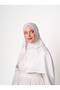 Cross Model Lycra Hijab Shawl - White - (St280), (Id 2928002) - 2
