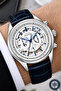 Leather Cord Automatic Mechanism Men's Wristwatch with Bracelet Gift Navy Blue Sdslz001 - 3