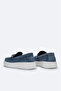 Men's Indigo 100% Suede Leather Loafers A41Y8029 - 4
