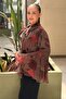 Firfr Detailed Lined Patterned Chiffon Tunic - 2