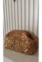 Handmade Wick Gold Sequin Clutch Portfolio Bag(37X20Cm)