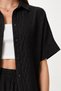 قميص جاكار منقوش مع ياقة وأزرار وبنطلون مقاس 6XL - 4